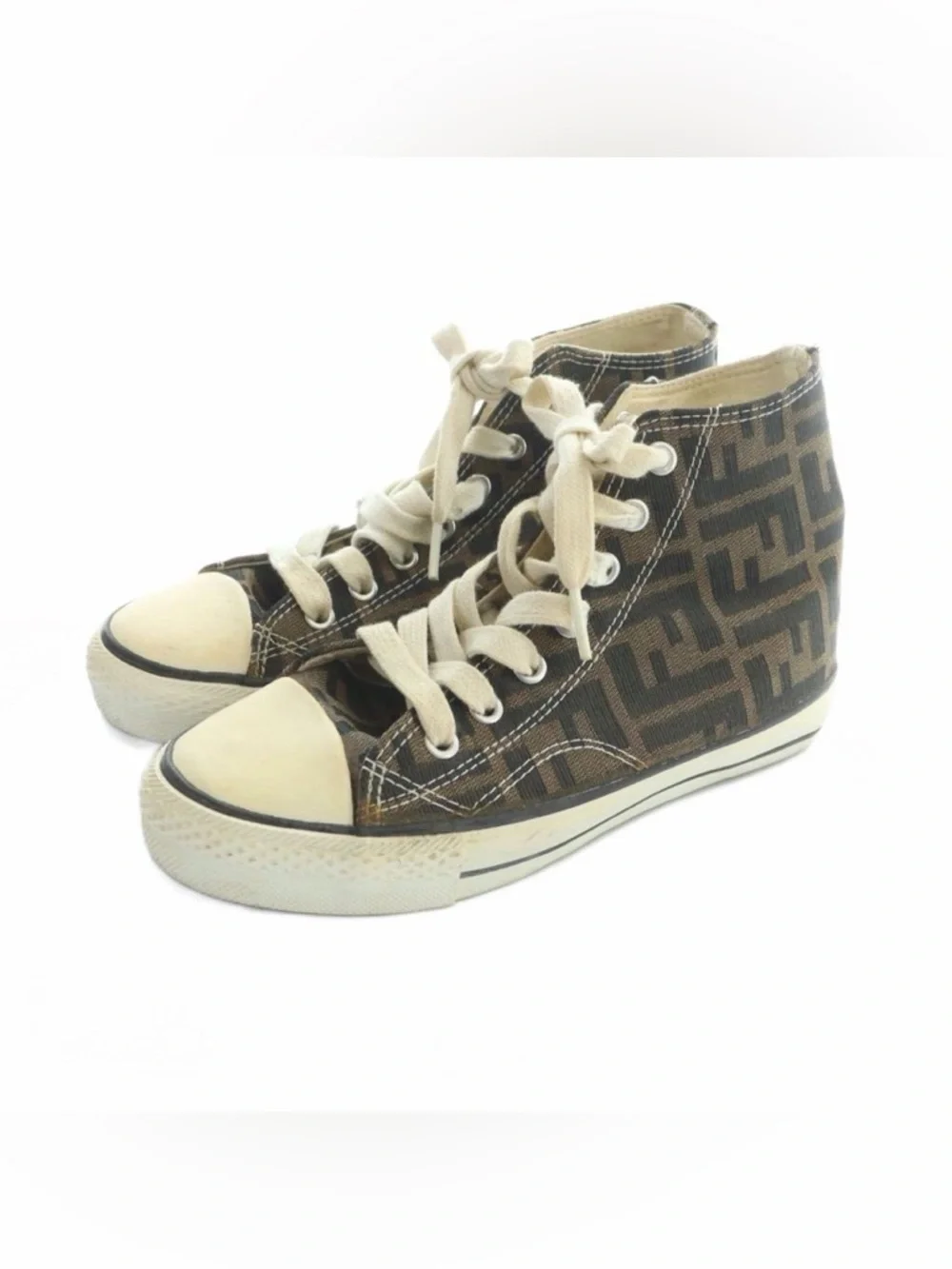 Vintage Fendi Zucca Print High Tops